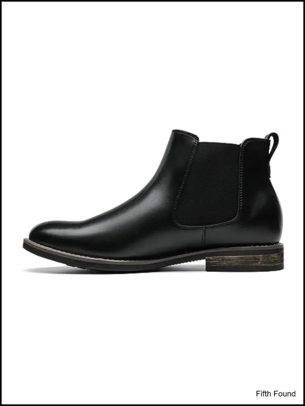 Men's Suede Leather Chelsea Ankle Boots - Slip On Round Toe